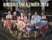 Jungbauernkalender 2018 - Bayerngirls vorgestellt im Hofbräuhaus München am 11.10.2017 Thema 2018 „24 Stunden backstage" (©Foto: Martin Schmitz)
